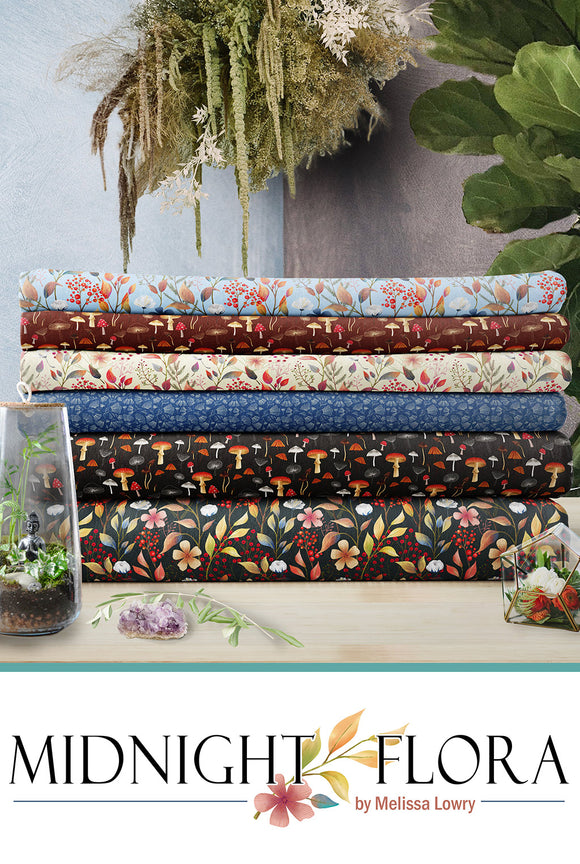 Midnight Flora by Melissa Lowry for Clothworks                                       