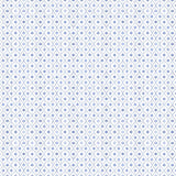 Fabric with a blue and white geometric pattern on a white background