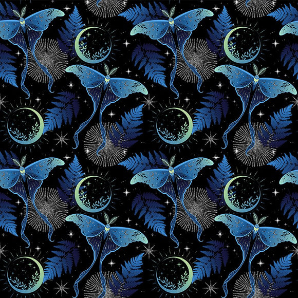 5LL-1M Blue/Silver Lunar Moths