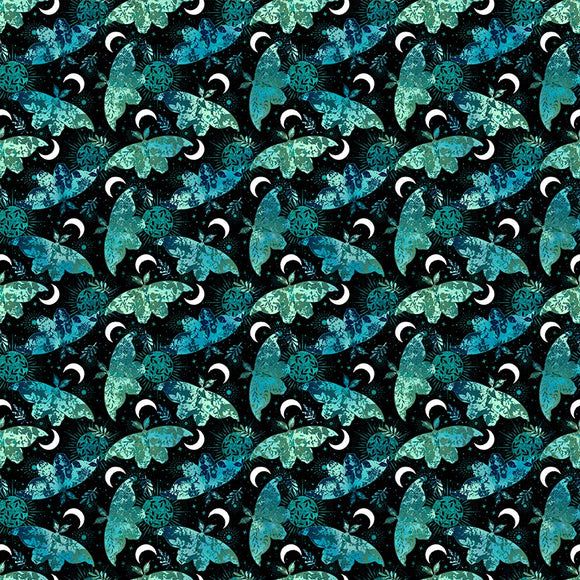 6LL-1 Teal Moths & Moons