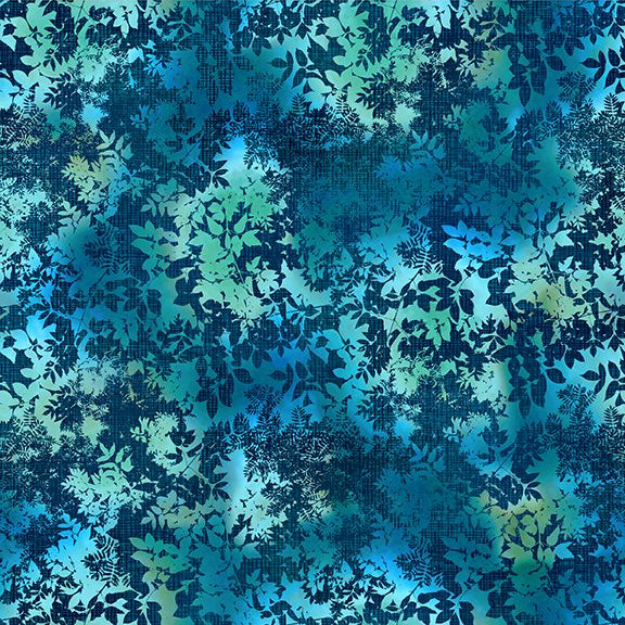 8LL-1 Teal Leaves