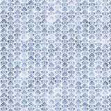 Blue floral pattern on a white background