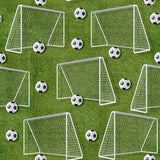 4104A3 - Soccer Goals Grass
