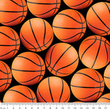 4104B3 - Basketballs Black