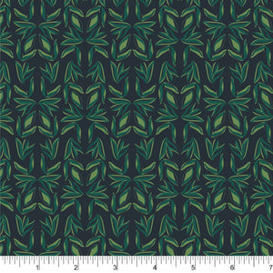 Phoebe Fabrics - Bright Poms PH0472 - Flowing Leaves