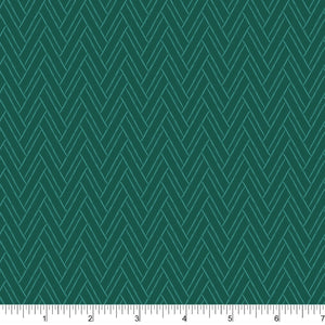 Phoebe Fabrics - Bright Poms PH0475 - Rustic Herringbone