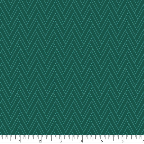 Phoebe Fabrics - Bright Poms PH0475 - Rustic Herringbone