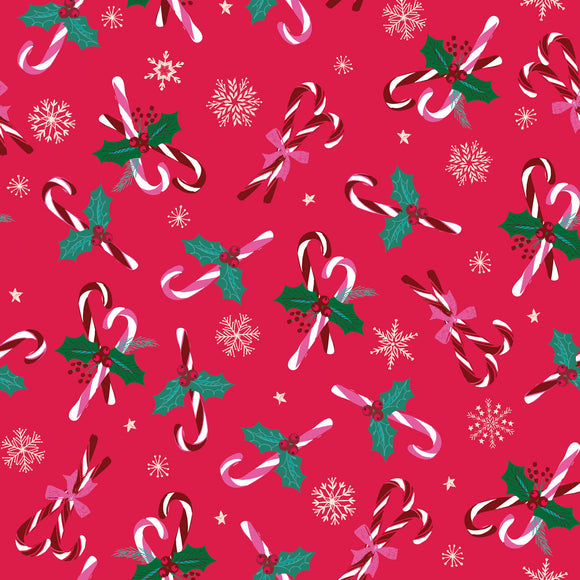 CANDY 2507 -  Candy Cane & Snowflakes