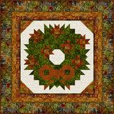 Gilded Winter Wreath Quilt Pattern