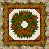 Gilded Winter Wreath Quilt Pattern