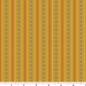 Phoebe Fabrics - Saaremaa PH0224 - Rukki Gold Rows