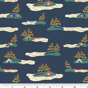 Phoebe Fabrics - Canoe Routes PH0380 - Island Getaway