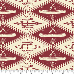 Phoebe Fabrics - Canoe Routes PH0383 - Adventure Badge