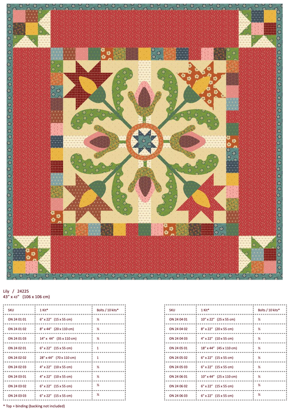 Lily Quilt Pattern