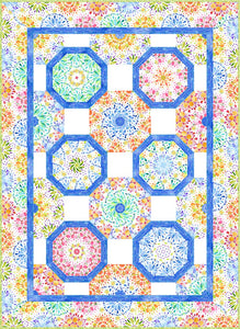 Summer Breeze Kaleidoscope Quilt Shop Kit SBKKIT