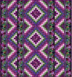 Halcyon II Abundance Quilt Shop Kit - Magenta HN2AMKIT