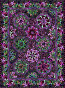 Halcyon II Kaleidoscope Quilt Shop Kit - Magenta HN2KMKIT