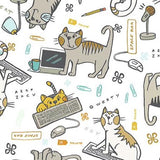 Keyboard Cats by Teresa Magnuson for Clothworks